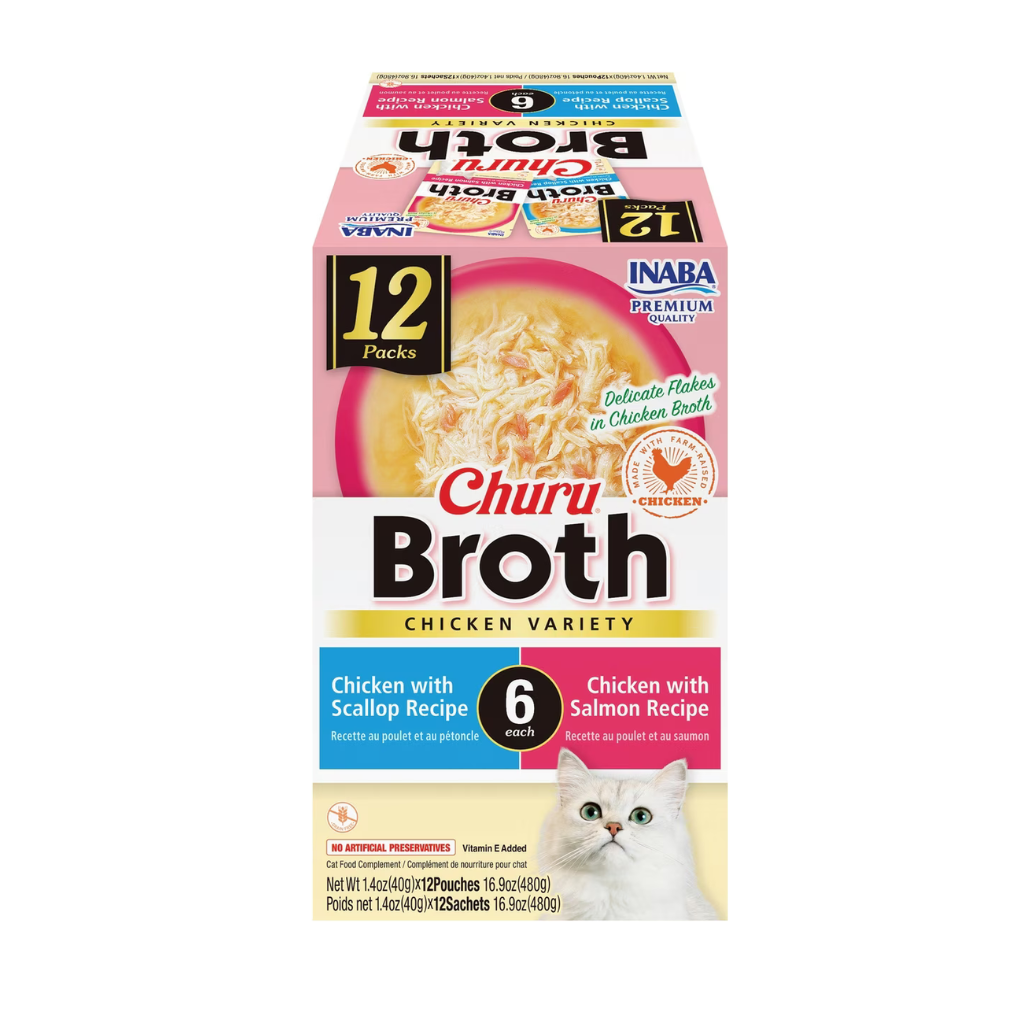Inaba Churu Broth (1.4 oz x 12 pouches)