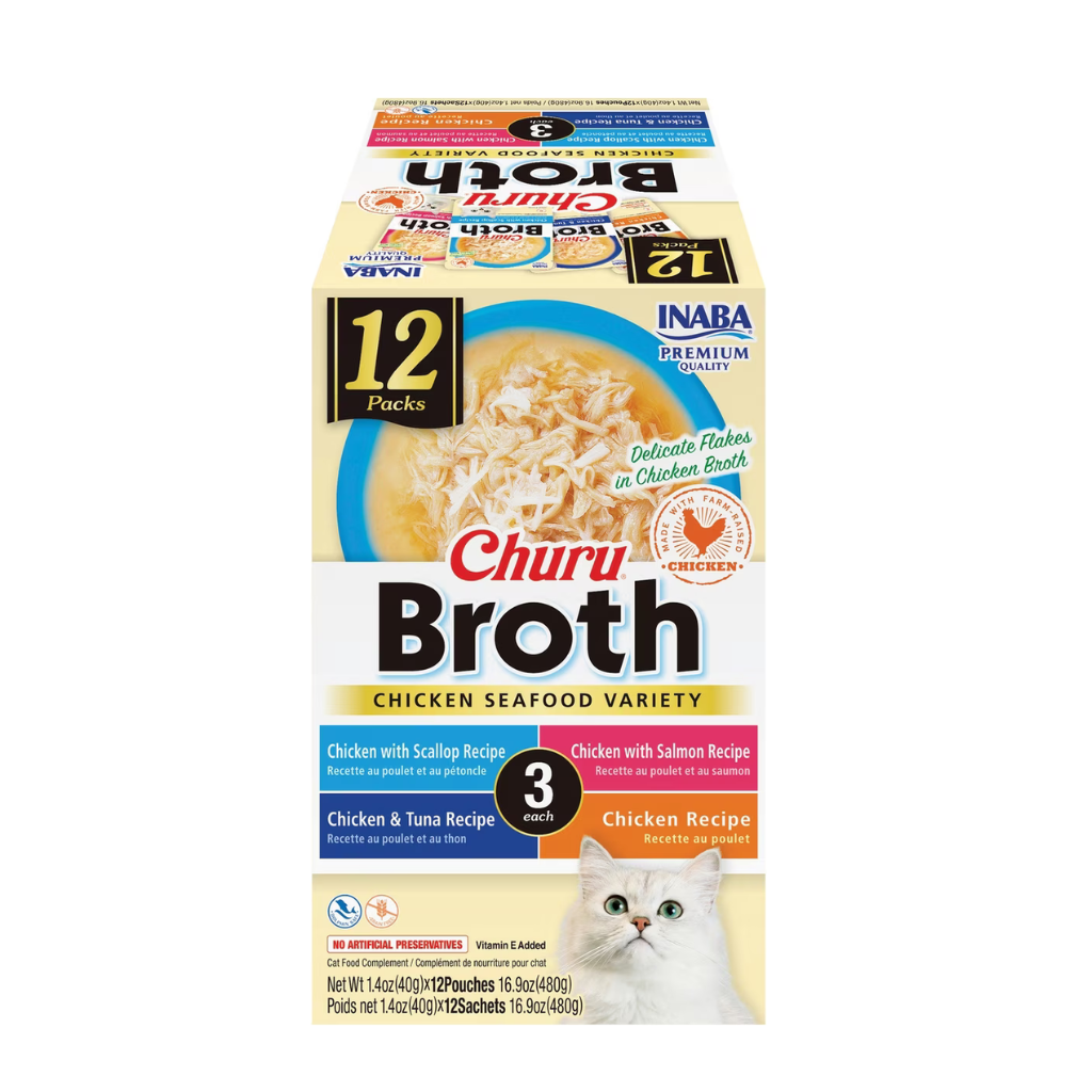 Inaba Churu Broth (1.4 oz x 12 pouches)