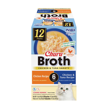 Inaba Churu Broth (1.4 oz x 12 pouches)