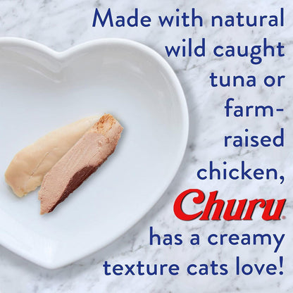 Inaba Churu Chicken with Crab Puree Grain-Free Lickable Treat for Cats, 0.5-oz x 4-tubes