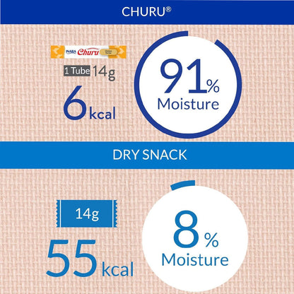 Inaba Churu Chicken  with Scallop Puree Grain-Free Lickable Treat for Cats, 0.5-oz x 4-tubes