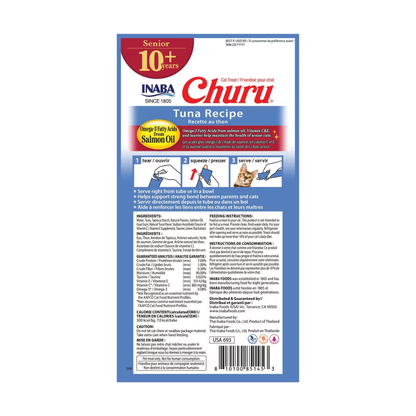 Inaba Churu for Senior 10+ Lickable Cat Treats (0.5-oz tube)