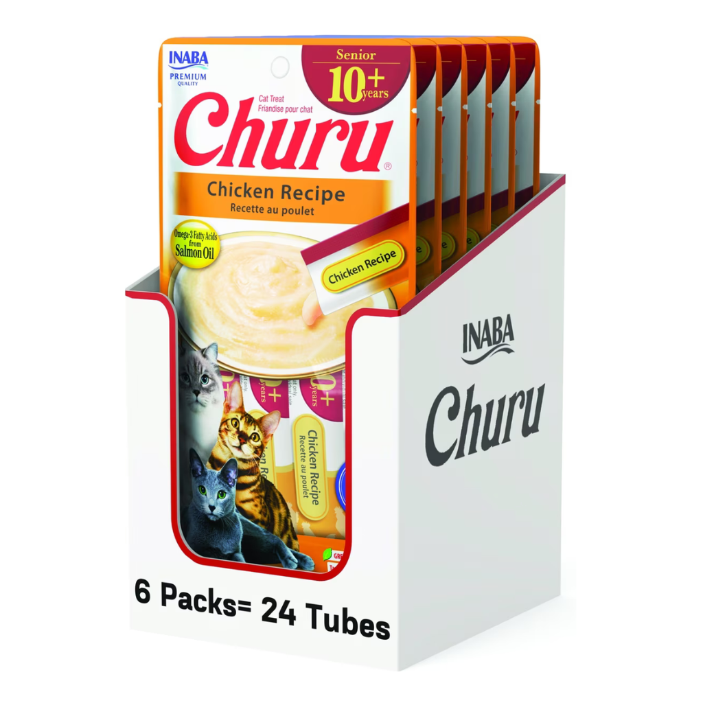 Inaba Churu for Senior 10+ Lickable Cat Treats (0.5-oz tube)