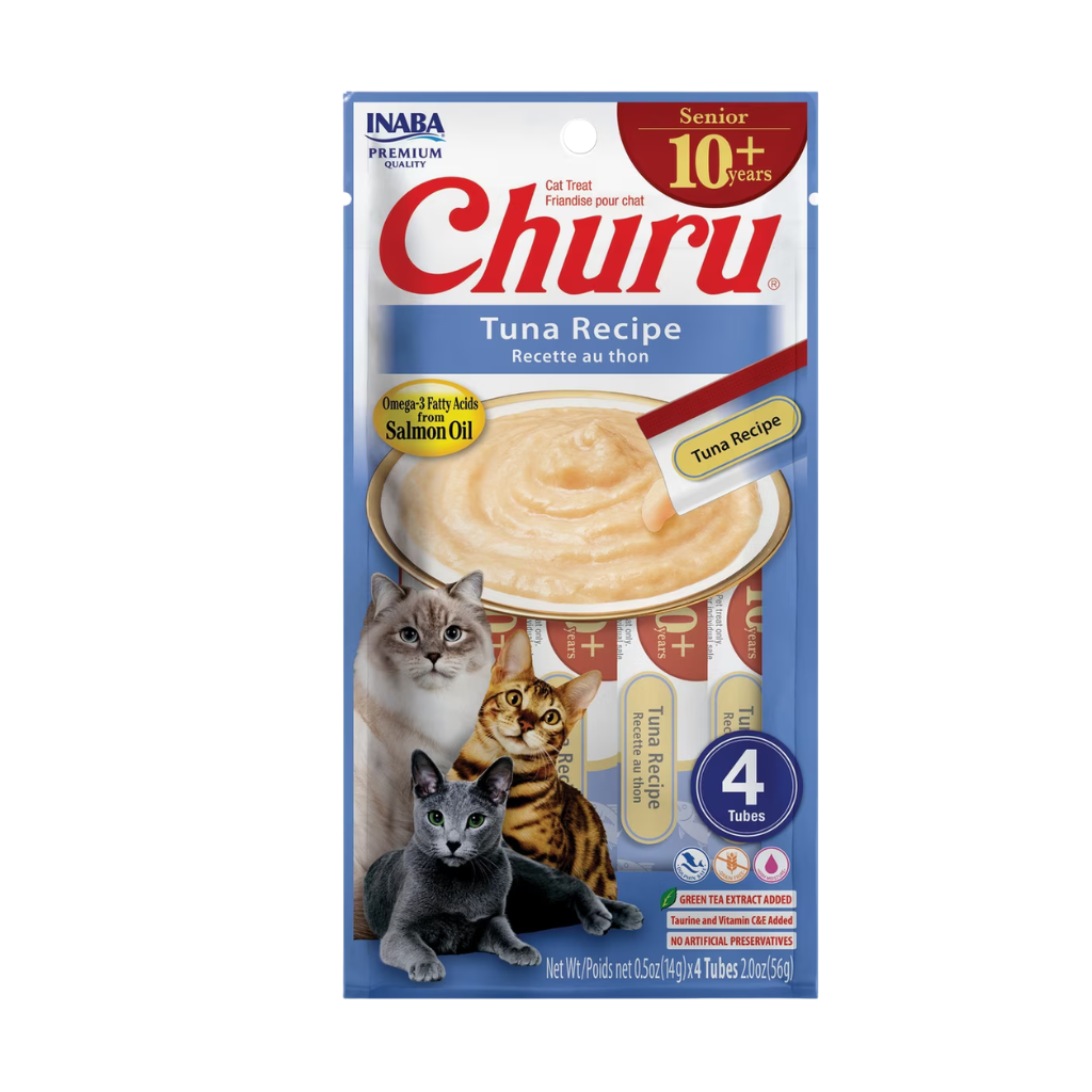 Inaba Churu for Senior 10+ Lickable Cat Treats (0.5-oz tube)