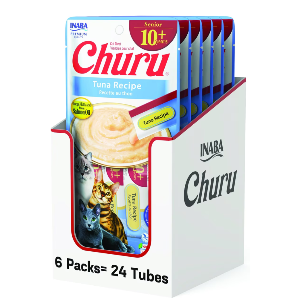 Inaba Churu for Senior 10+ Lickable Cat Treats (0.5-oz tube)