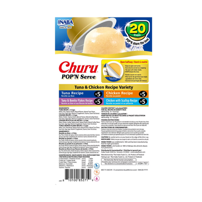 Inaba Churu Pop'n Serve Variety Pack Lickable Cat Treats