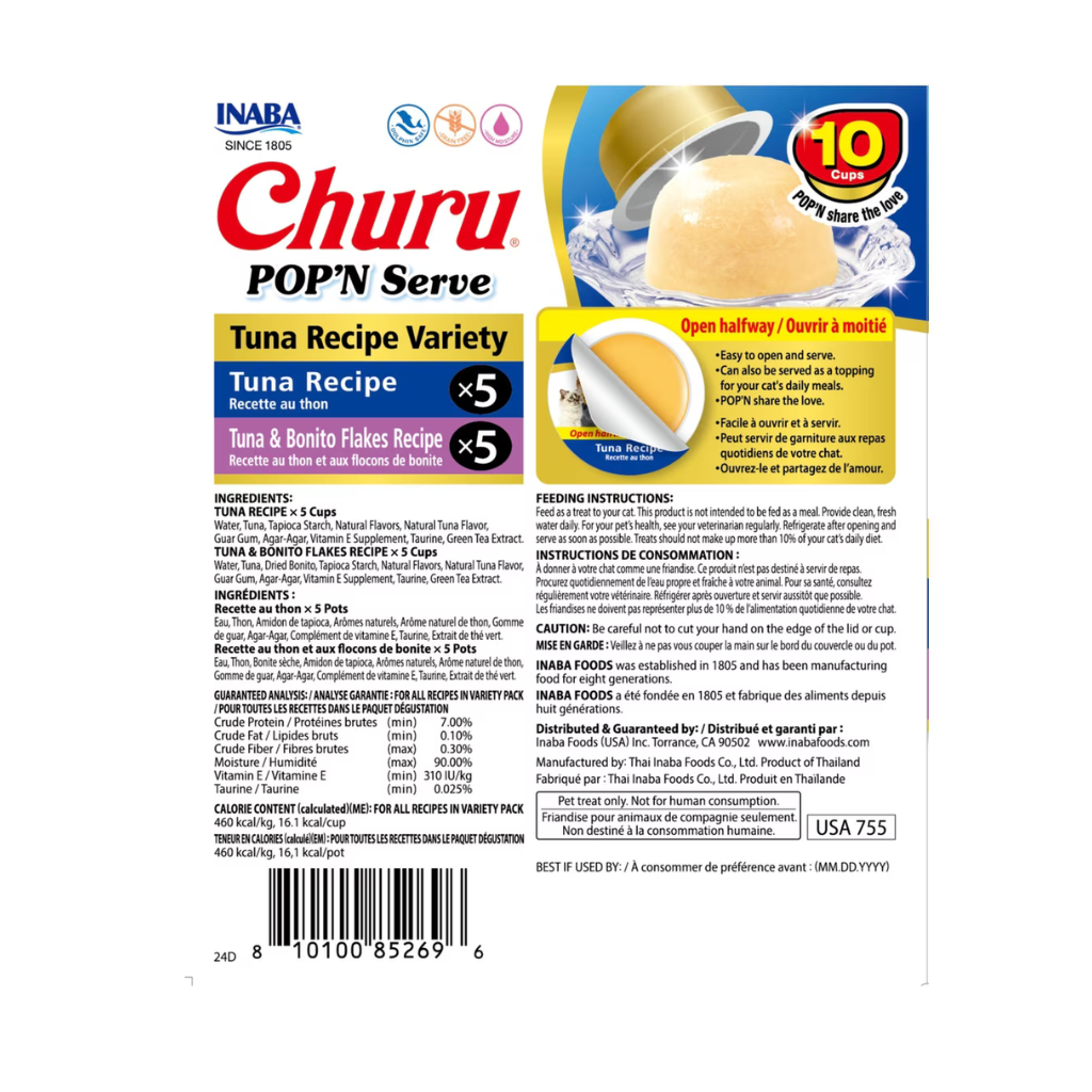 Inaba Churu Pop'n Serve Variety Pack Lickable Cat Treats