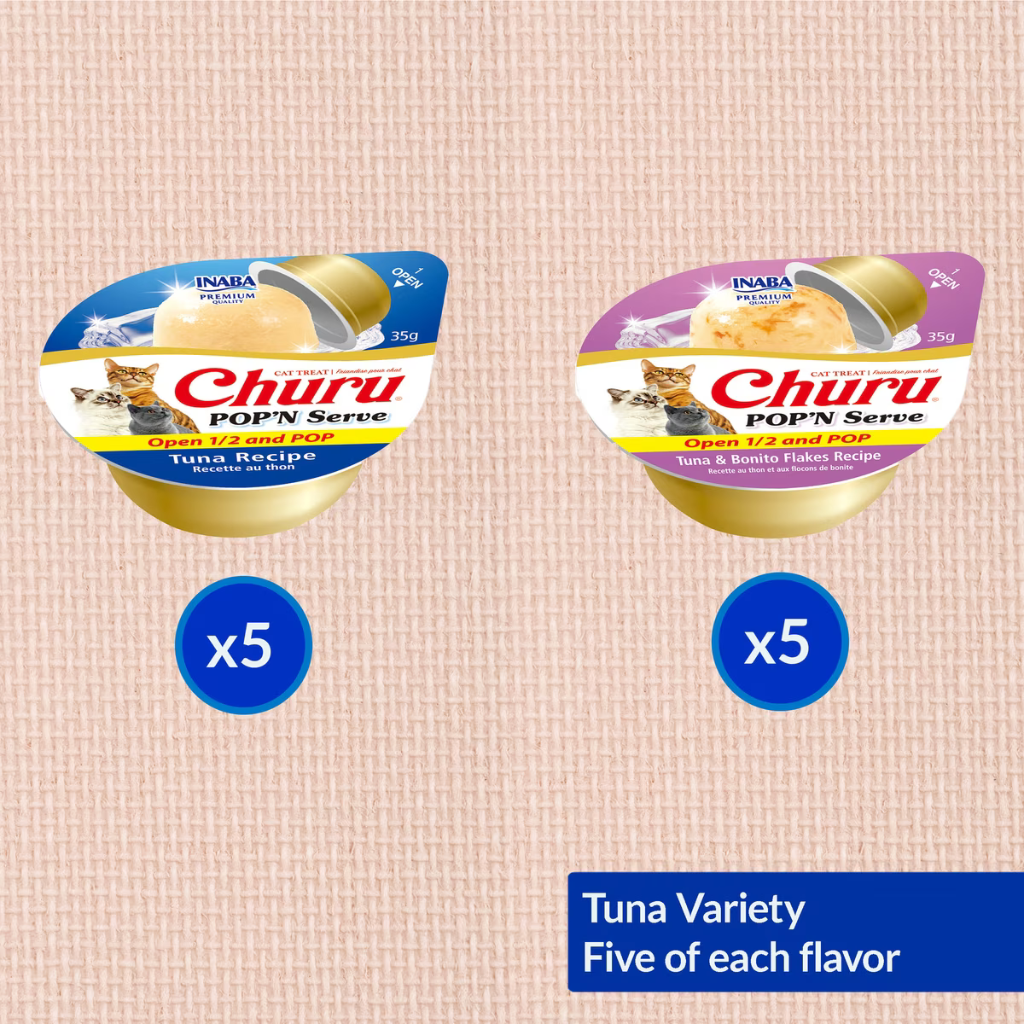 Inaba Churu Pop'n Serve Variety Pack Lickable Cat Treats
