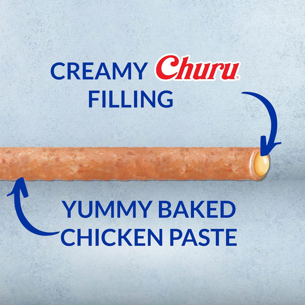 Inaba Churu Rolls Chicken Recipe wraps Chicken Dog Treats, 0.42-oz X 8 Tubes