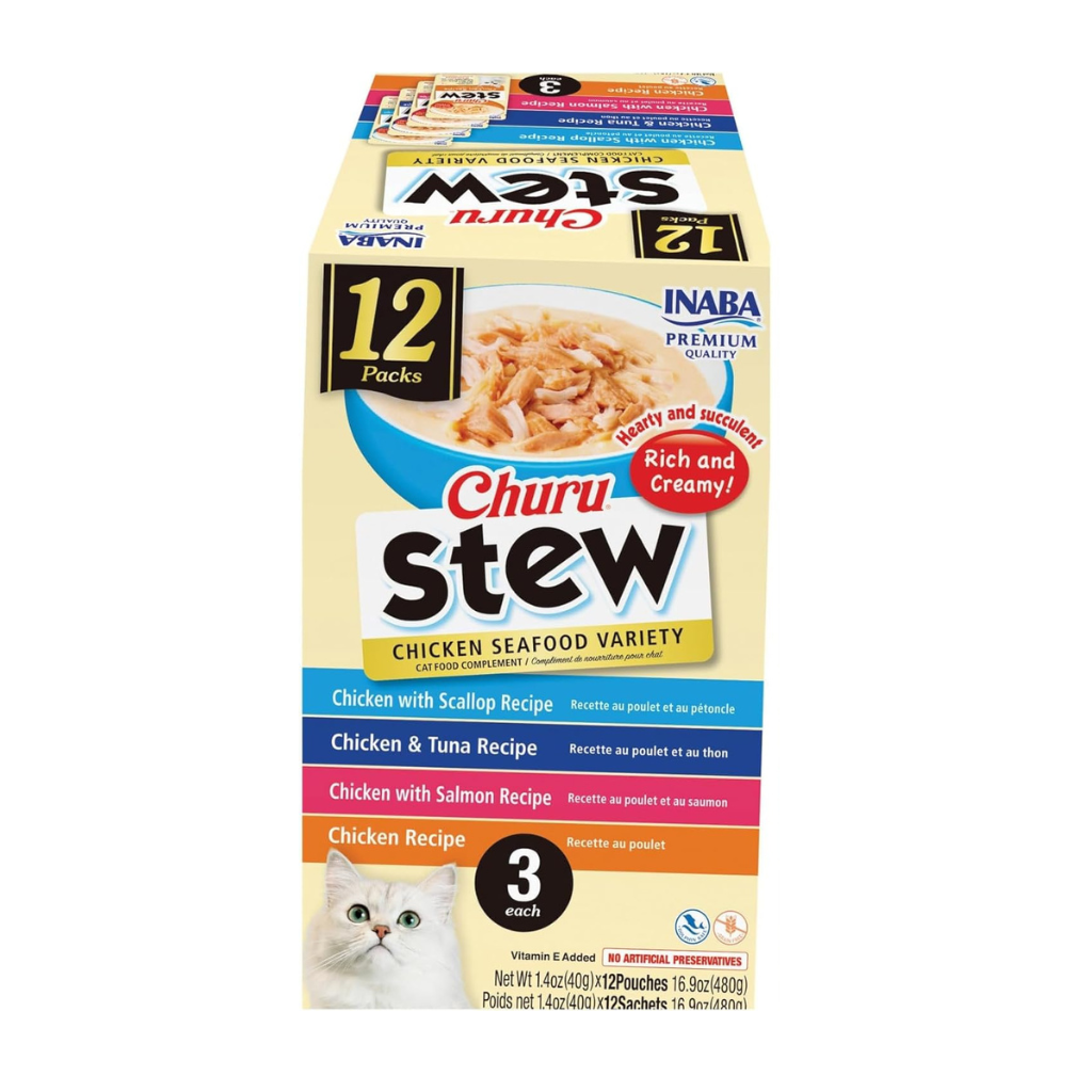 Inaba Churu Stew for Cats (1.4 oz x 12 puches)