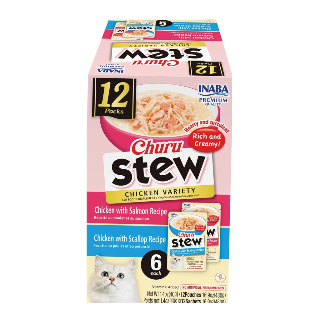 Inaba Churu Stew for Cats (1.4 oz x 12 puches)