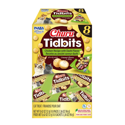 Inaba Churu Tidbits  Soft & Creamy Cat Treats (8 packs)