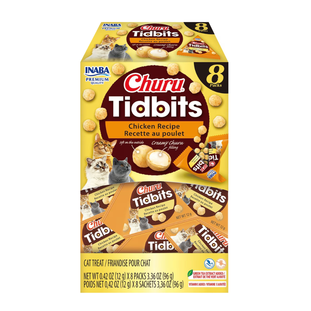 Inaba Churu Tidbits  Soft & Creamy Cat Treats (8 packs)