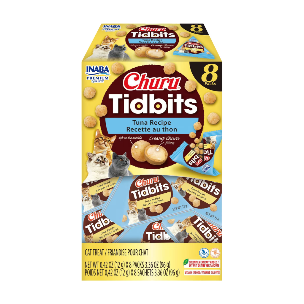 Inaba Churu Tidbits  Soft & Creamy Cat Treats (8 packs)