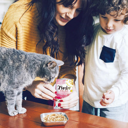 Inaba Twin Packs Chicken Recipe in Chicken Broth Grain-Free Cat Food, 1.4-oz