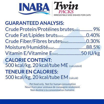 Inaba Twin Packs Tuna & Chicken Recipe in Tuna Broth Grain-Free Cat Food, 1.23-oz