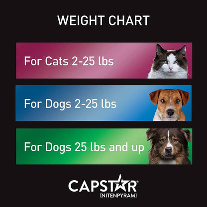 Capstar Oral Flea Treatment for Dogs over 25 lbs (6 Doses)