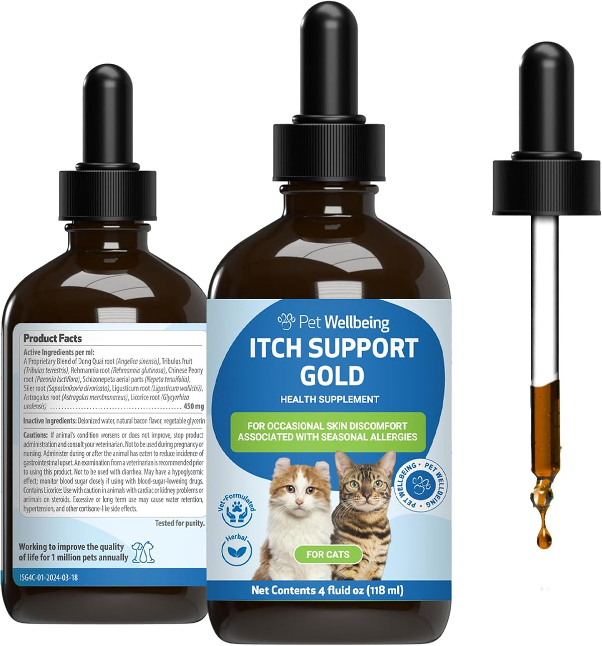 Itch Support Gold - For Allergy-Related Itch in Cats