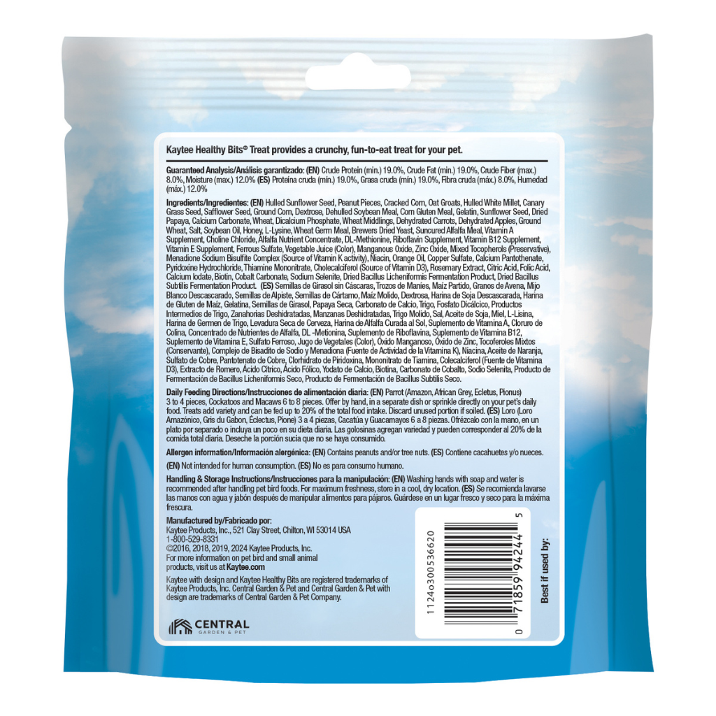 Kaytee Healthy Bits Treats for Parrots Bird Treats (4.5 oz)