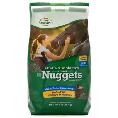 Manna Pro Alfalfa & Molasses Bite-Sized Nugget Treats for Horses