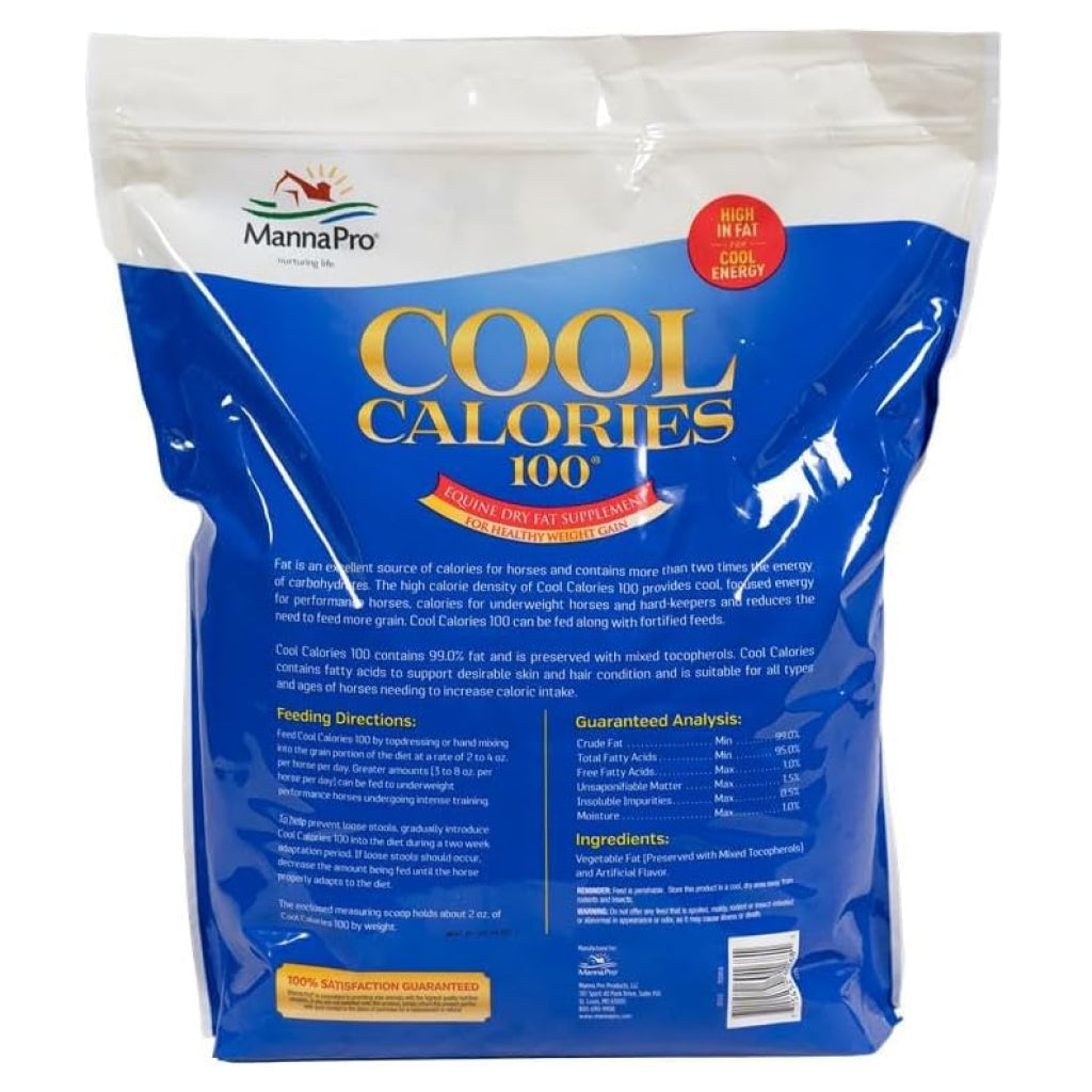 Manna Pro Cool Calories 100 Dry Fat Supplement for Horses