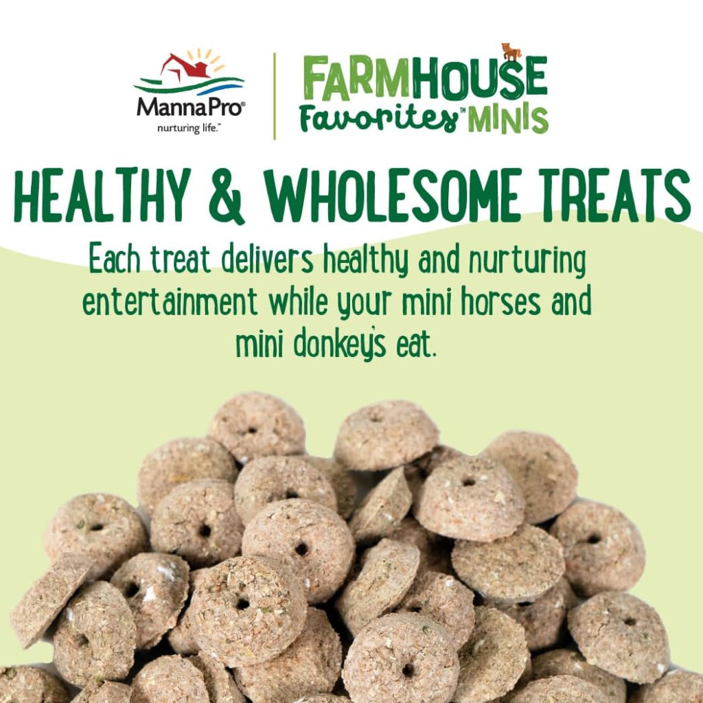 Manna Pro Farmhouse Favorites Treats For Mini Horse & Mini Donkey (3 lb)