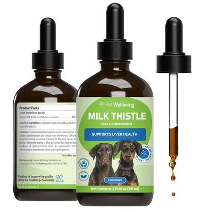 Milk Thistle Supplement for Healthy Liver Function in Dogs