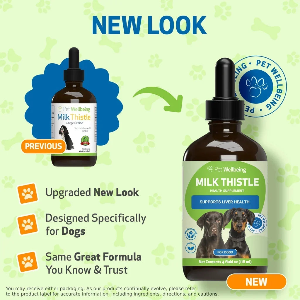 Milk Thistle Supplement for Healthy Liver Function in Dogs