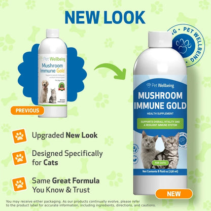 Mushroom Immune Gold - Holistic Cancer Support for Cats (8 oz)