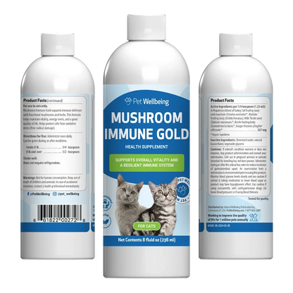 Mushroom Immune Gold - Holistic Cancer Support for Cats (8 oz)