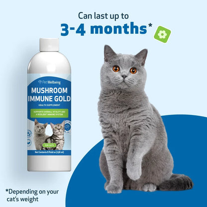 Mushroom Immune Gold - Holistic Cancer Support for Cats (8 oz)