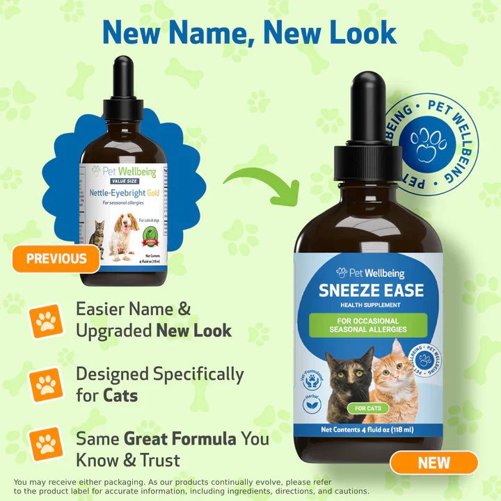 Nettle-Eyebright Gold - Seasonal Allergy Defense for Cats