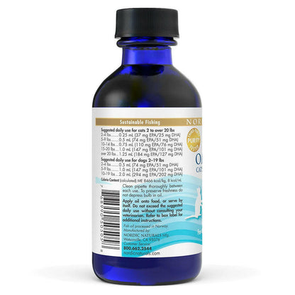 Nordic Naturals Omega-3 Pet Oil Supplements For Cats & Small Breed Dogs, 2-oz