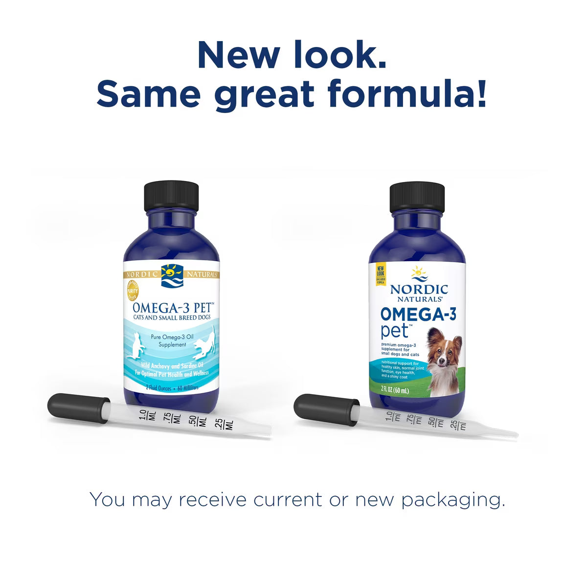 Nordic Naturals Omega-3 Pet Oil Supplements For Cats & Small Breed Dogs, 2-oz