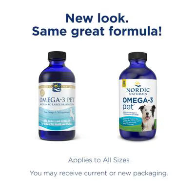 Nordic Naturals Omega-3 Pet Oil Supplements For Medium to Large Breed Dogs, 8-oz