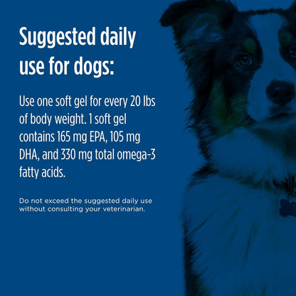 Nordic Naturals Omega-3 Pet Soft Gels Supplement for Dogs