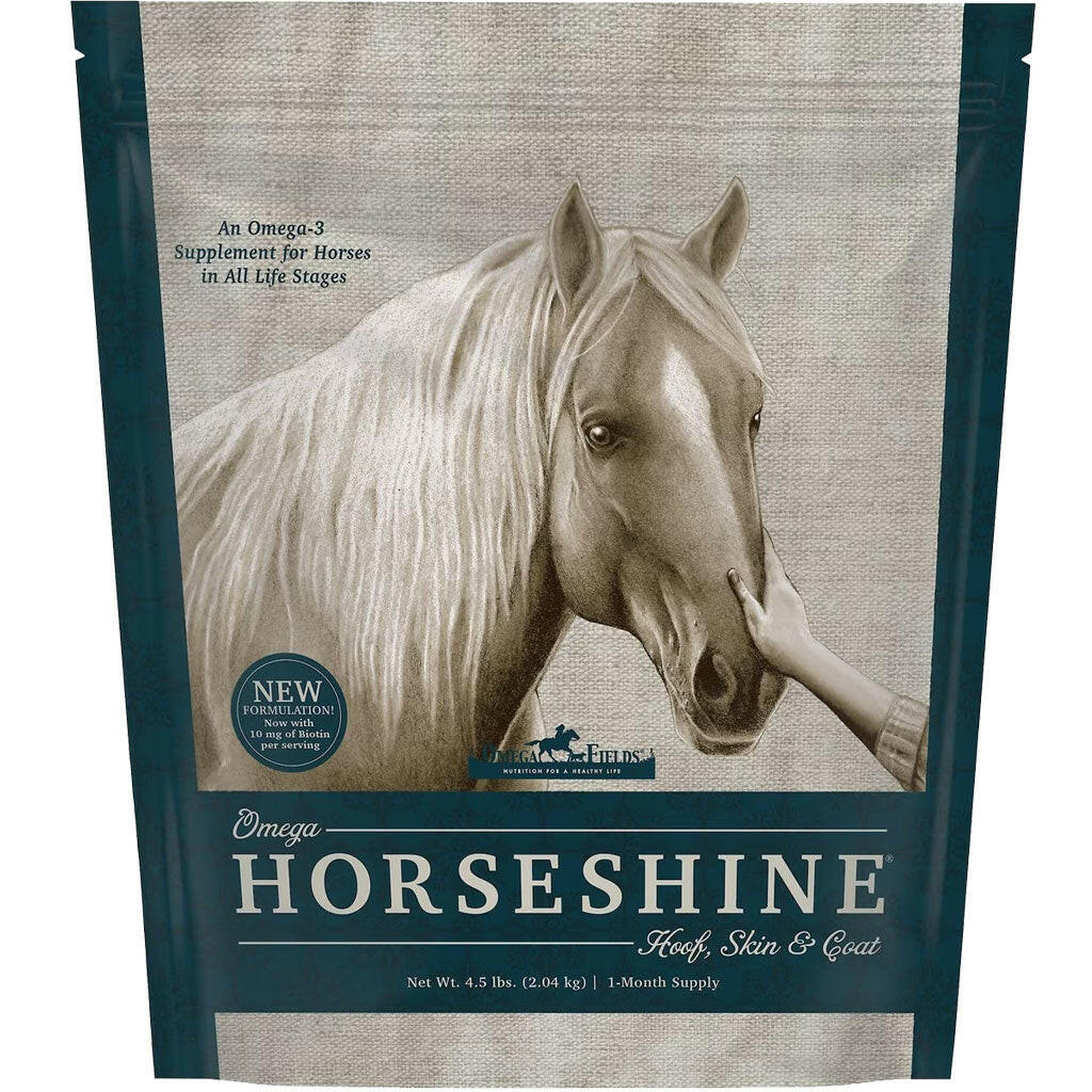 Omega Fields Horseshine Hoof, Skin & Coat Powder Supplement for Horses