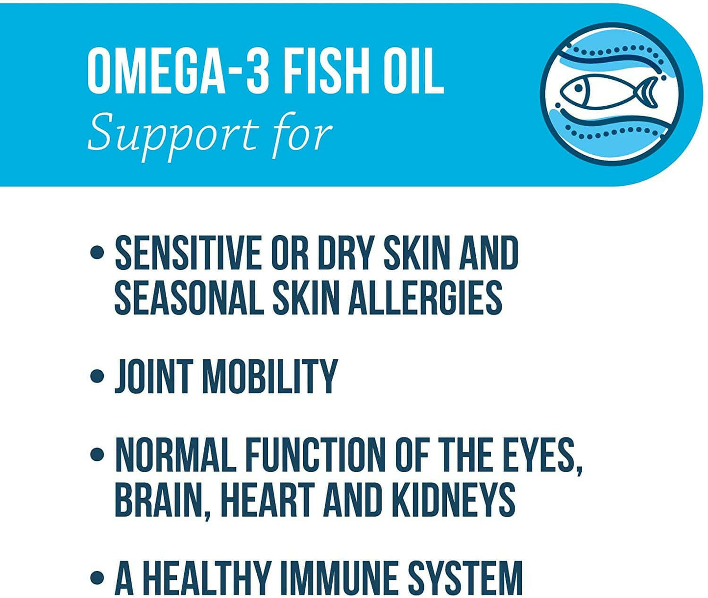 Pet Protect Free Form Omega-3 Fish Oil for Small Dogs and Cats (60 capsules)