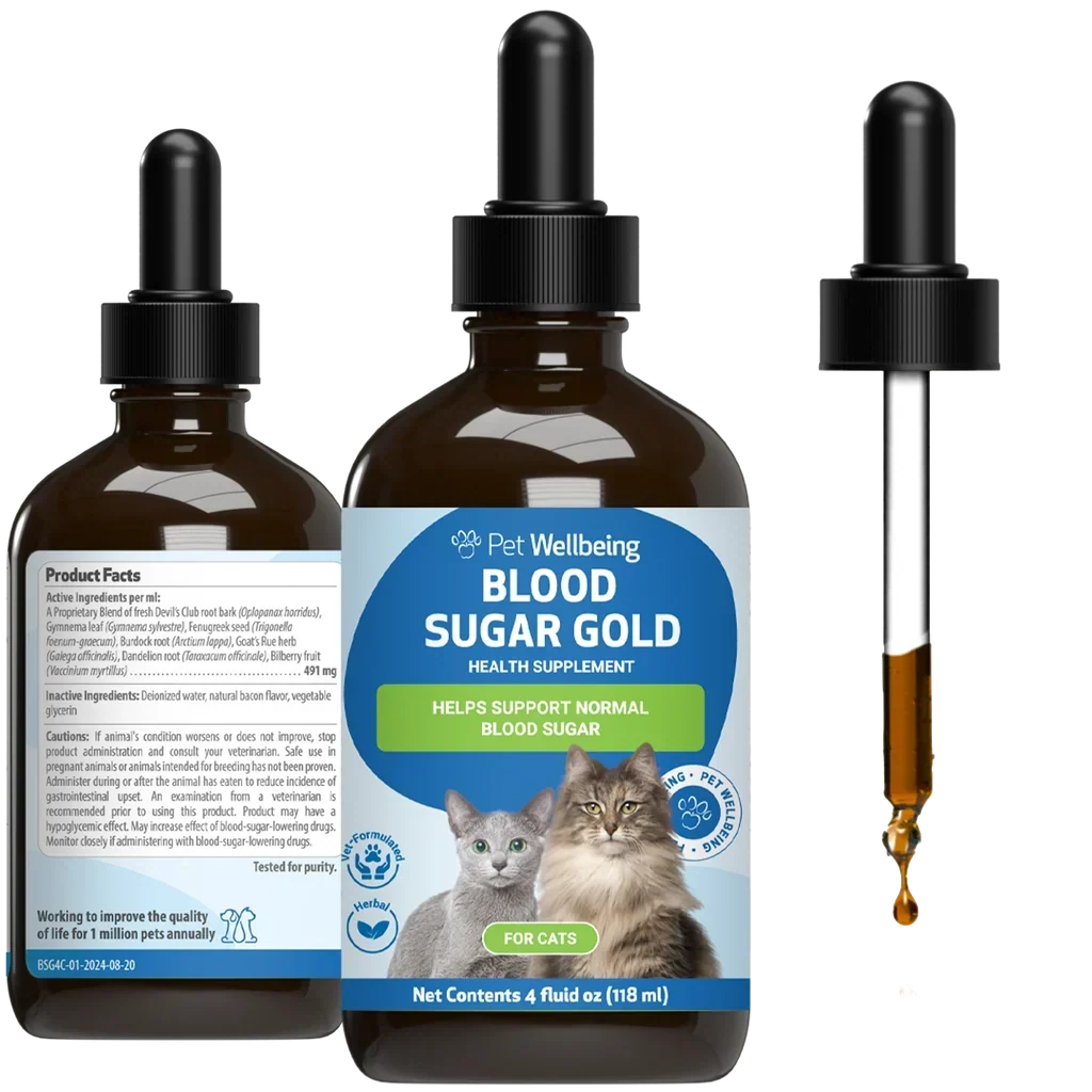 Pet Wellbeing Blood Sugar Gold for Cat Blood Sugar Support