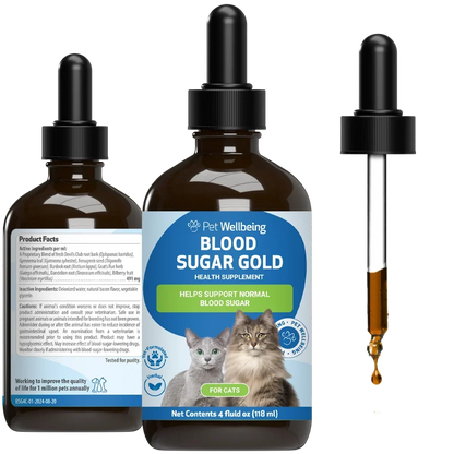 Pet Wellbeing Blood Sugar Gold for Cat Blood Sugar Support