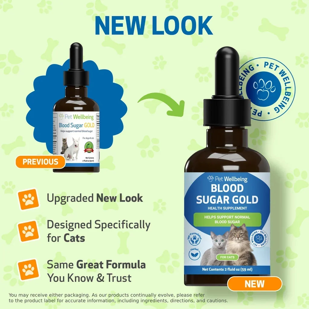 Pet Wellbeing Blood Sugar Gold for Cat Blood Sugar Support