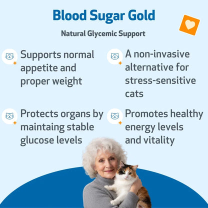 Pet Wellbeing Blood Sugar Gold for Cat Blood Sugar Support