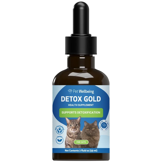 Pet Wellbeing Detox Gold for Cats, 2-oz