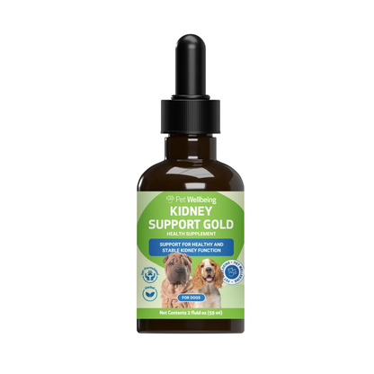 Pet Wellbeing Kidney Support Gold for Dogs