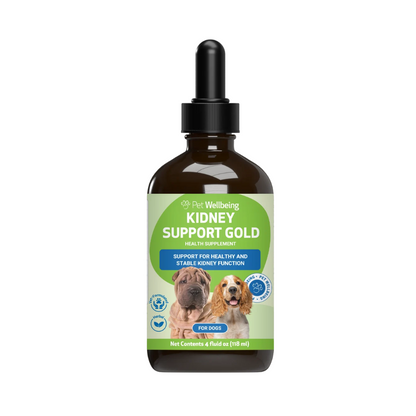 Pet Wellbeing Kidney Support Gold for Dogs