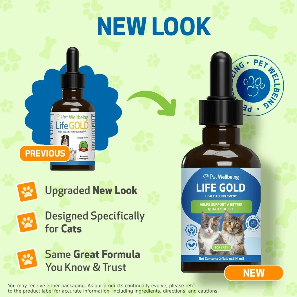 Pet Wellbeing Life Gold for Cats