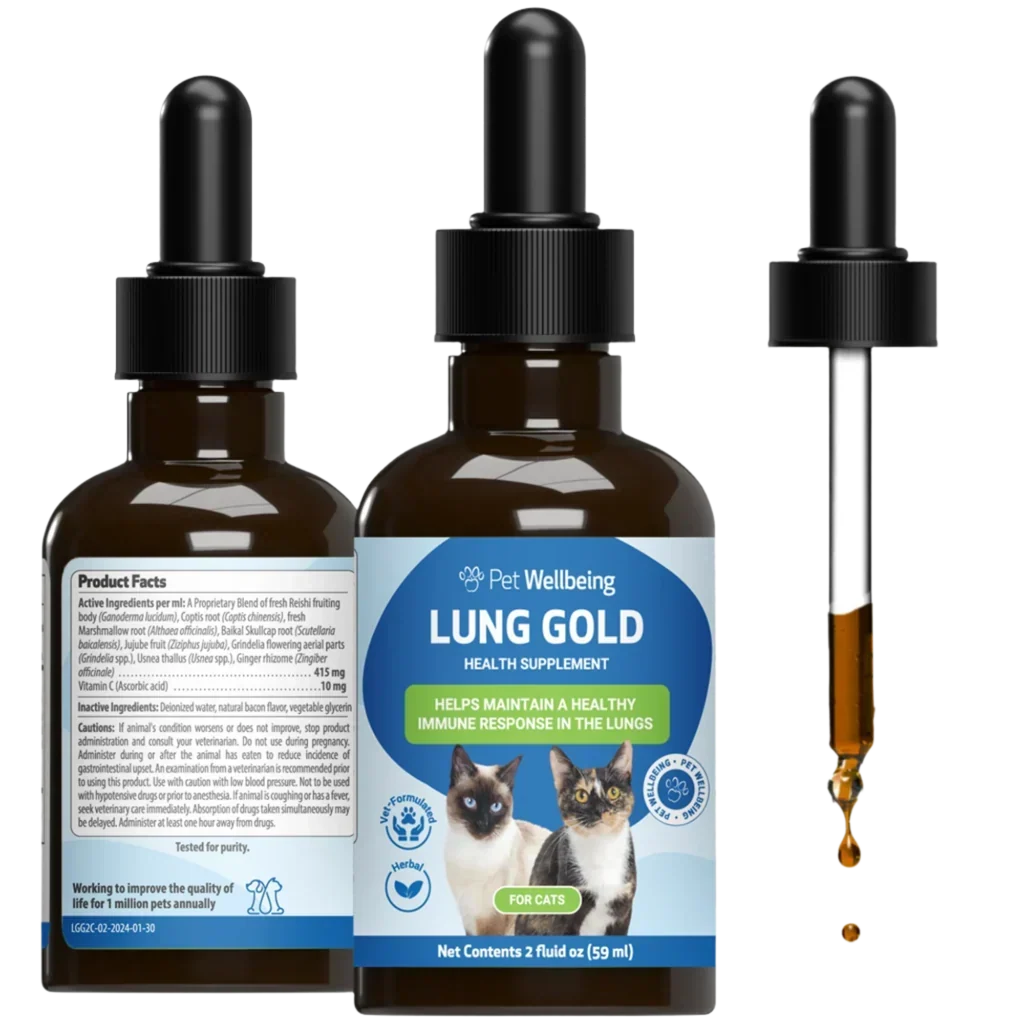 Pet Wellbeing Lung Gold for Cats