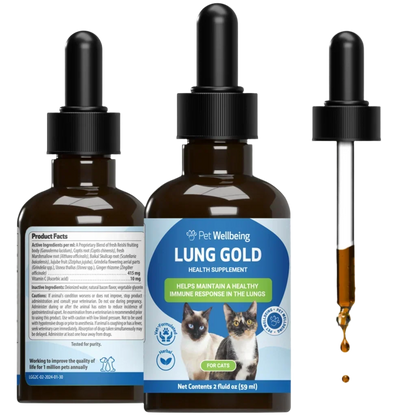 Pet Wellbeing Lung Gold for Cats