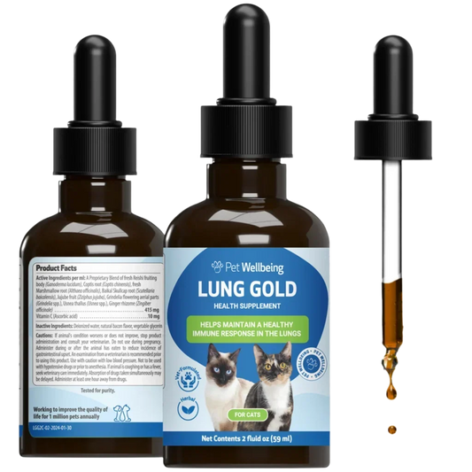 Pet Wellbeing Lung Gold for Cats