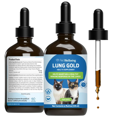Pet Wellbeing Lung Gold for Cats